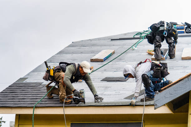 Professional Gutter Installation technician working in Alexandria, SD